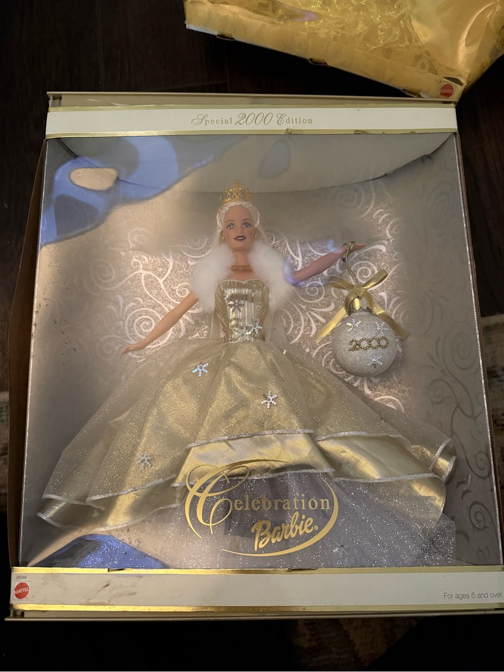 Barbie Gold and White Gown Holiday Doll